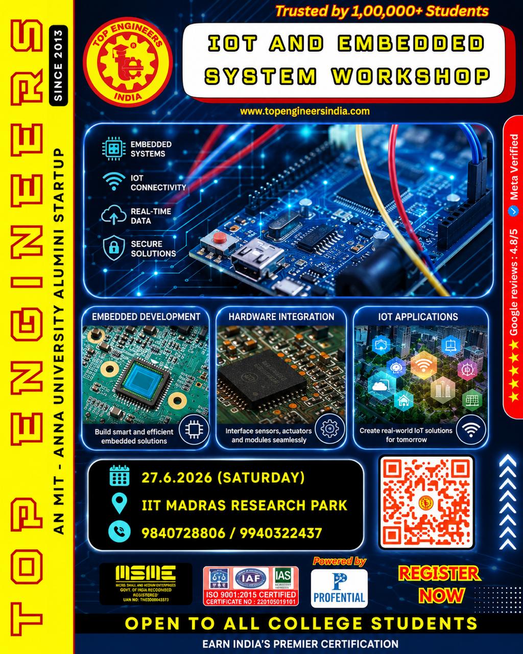 IoT and Embedded System Workshop 2026 Workshop Poster 